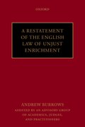 Cover for A Restatement of the English Law of Unjust Enrichment