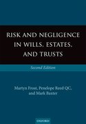 Cover for Risk and Negligence in Wills, Estates, and Trusts