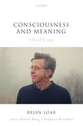 Cover for Consciousness and Meaning
