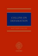 Cover for Collins On Defamation
