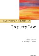 Cover for Philosophical Foundations of Property Law