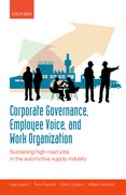 Cover for Corporate Governance, Employee Voice, and Work Organization