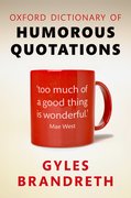 Cover for Oxford Dictionary of Humorous Quotations