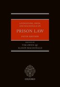 Cover for Livingstone, Owen, and Macdonald on Prison Law