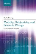 Cover for Modality, Subjectivity, and Semantic Change