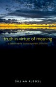 Cover for Truth in Virtue of Meaning