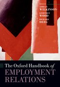 Cover for The Oxford Handbook of Employment Relations