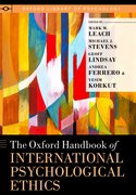 Cover for The Oxford Handbook of International Psychological Ethics