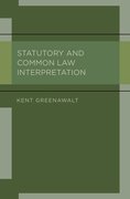 Cover for Statutory and Common Law Interpretation