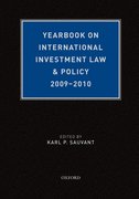 Cover for Yearbook on International Investment Law & Policy 2009-2010