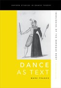 Cover for Dance as Text