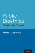 Cover for Public Bioethics
