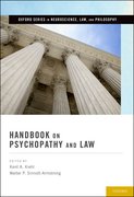 Cover for Handbook on Psychopathy and Law