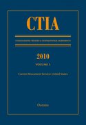 Cover for CTIA: Consolidated Treaties & International Agreements 2010 Vol 1
