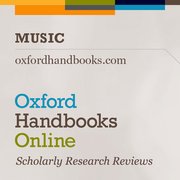 Cover for Oxford Handbooks Online: Music