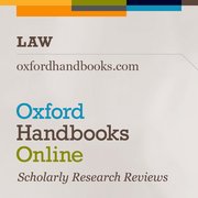 Cover for Oxford Handbooks Online: Law