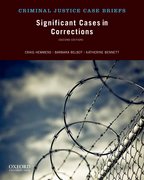 Cover for Significant Cases in Corrections