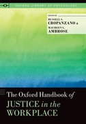 Cover for The Oxford Handbook of Justice in the Workplace