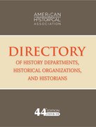 Cover for 44th Directory of History Departments, Historical Organizations, and Historians