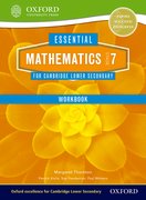 Cover for Essential Mathematics for Cambridge Secondary 1 Stage 7 Work Book
