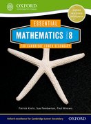 Cover for Essential Mathematics for Cambridge Secondary 1 Stage 8 Pupil Book