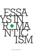 Cover for Essays in Romanticism, Volume 21.1 2014