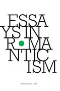 Cover for Essays in Romanticism, Volume 23.1 2016