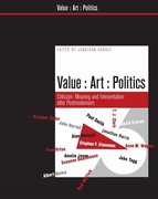 Cover for Value, Art, Politics