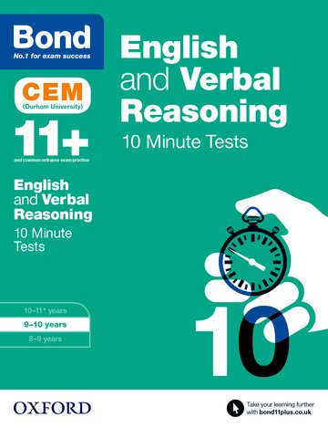Bond 11+: English  Verbal Reasoning: CEM 10 Minute Tests
