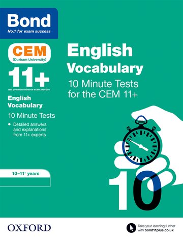 Bond 11+: CEM Vocabulary 10 Minute Tests: Ready for the 2025 exam