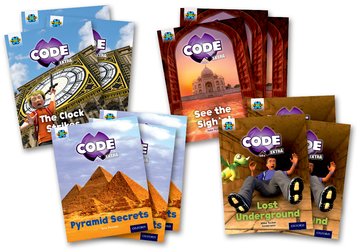 Project X CODE <i>Extra</i>: Purple Book Band, Oxford Level 8: Wonders of the World and Pyramid Peril, Class pack of 12