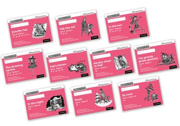 Read Write Inc. Phonics: Pink Set 3 Core Black  White Storybooks (Mixed Pack of 10)