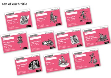 Read Write Inc. Phonics: Pink Set 3 Core Black  White Storybooks (Pack of 100)