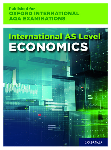 Oxford International AQA Examinations: International AS-level Economics for Oxford International AQA Examinations