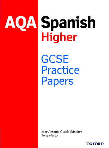 AQA GCSE Spanish Higher Practice Papers (2016 specification)