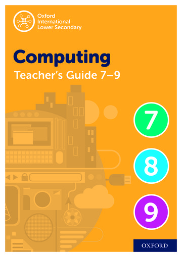 Oxford International Computing: Oxford International Computing Teacher Guide (levels 7-9)