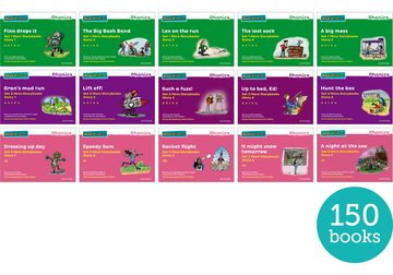 Read Write Inc. Phonics: Green, Purple and Pink More Storybooks Easy Buy Pack (Pack of 150)
