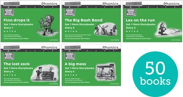 Read Write Inc. Phonics: Green Set 1 More Black  White Storybooks (Pack of 50)