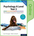 The Complete Companions: AQA Psychology A Level: Year 2 Student Book Online Course Book