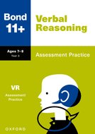 Bond 11+ Verbal Reasoning Assessment Practice Age 7-8 for GL